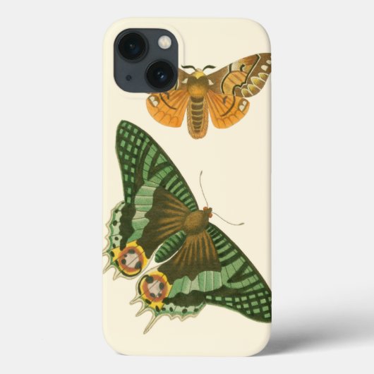 Coques Case-Mate iPhone Peinture à papillon légèrement frontière (Verso)