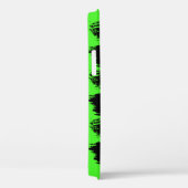 Coques Case-Mate iPhone Peinture à pinceau vert néon Arrière - plan person (Verso / Droite)