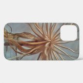 Coques Case-Mate iPhone Peinture abstraite blanche et brune (Verso (horizontal))