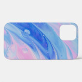 COQUES Case-Mate iPhone PEINTURE ABSTRAITE BLEU ET NIP (Verso (horizontal))