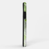 Coques Case-Mate iPhone Peinture Abstraite | Carrés gris vert (Dos/Droite)