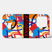 Coques Case-Mate iPhone Peinture Abstraite dans le style de DeKooning (Verso (horizontal))