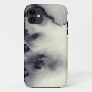 Coque iPhone 11 Peinture abstraite d'encre sur la texture de