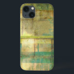 iPhone 13 Case Peinture Abstraite dorée turquoise et verte<br><div class="desc">Un tableau abstrait de Jennifer Goldberger qui utilise des tons dorés turquoise et verte pour créer un sentiment chaleureux et familier. Une belle balade dans les bois au printemps ou en été donnerait quelques-unes de ces mêmes couleurs. Apportez le cadeau de la nature à votre maison en achetant cette pièce!...</div>