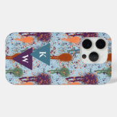 Coques Case-Mate iPhone Peinture Abstraite Drives splatter moderne Monogra (Verso (horizontal))