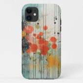 Coques Case-Mate iPhone Peinture Abstraite Encre d'hiver pluvieuse (Dos)