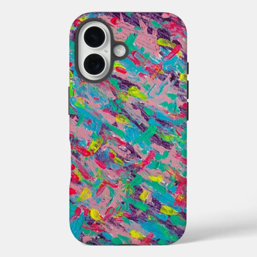 Coques Case-Mate iPhone Peinture Abstraite esthétique arc-en-ciel (Verso)