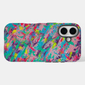 Coques Case-Mate iPhone Peinture Abstraite esthétique arc-en-ciel (Verso (horizontal))