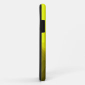 Coques Case-Mate iPhone Peinture abstraite noire et jaune (Dos/Droite)