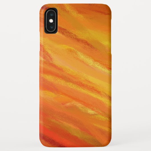 Coques Case-Mate iPhone Peinture Abstraite orange jaune (Dos)
