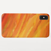 Coques Case-Mate iPhone Peinture Abstraite orange jaune (Dos (Horizontal))