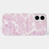 Coques Case-Mate iPhone peinture abstraite rose carmin (Verso (horizontal))