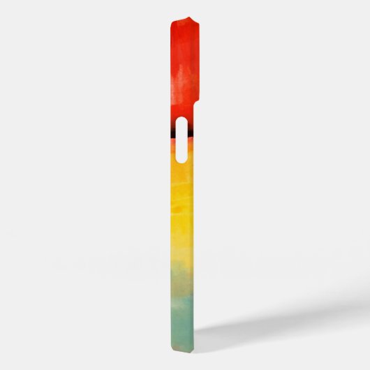 Coques Case-Mate iPhone Peinture Abstraite rouge moderne (Verso / Droite)