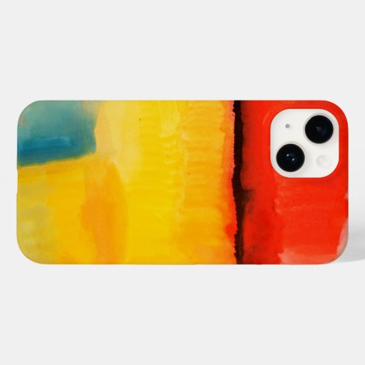 Coques Case-Mate iPhone Peinture Abstraite rouge moderne (Verso (horizontal))