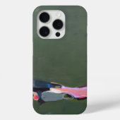 Coques Case-Mate iPhone Peinture Abstraite verte artistique (Verso)