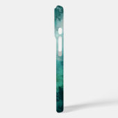 Coques Case-Mate iPhone Peinture Abstraite Verte & Blanche (Verso / Gauche)