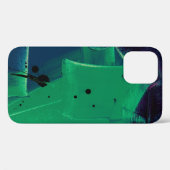 COQUES Case-Mate iPhone PEINTURE ABSTRAITE VERTE ET BLEUE (Verso (horizontal))