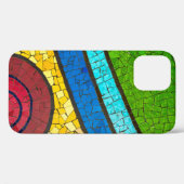 Coques Case-Mate iPhone Peinture abstraite verte et rouge (Verso (horizontal))
