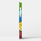 Coques Case-Mate iPhone Peinture abstraite verte et rouge (Verso / Gauche)