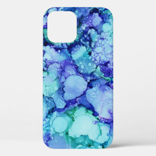 Case-Mate iPhone Case Peinture abstraite violette et bleue