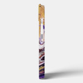 Coques Case-Mate iPhone Peinture abstraite violette et or (Verso / Gauche)