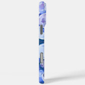 Coques Case-Mate iPhone Peinture aquarelle de prunes bleues (Verso / Droite)