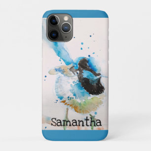 Case-Mate iPhone Case Peinture aquarelle Troglodyte bleu Oiseaux austral