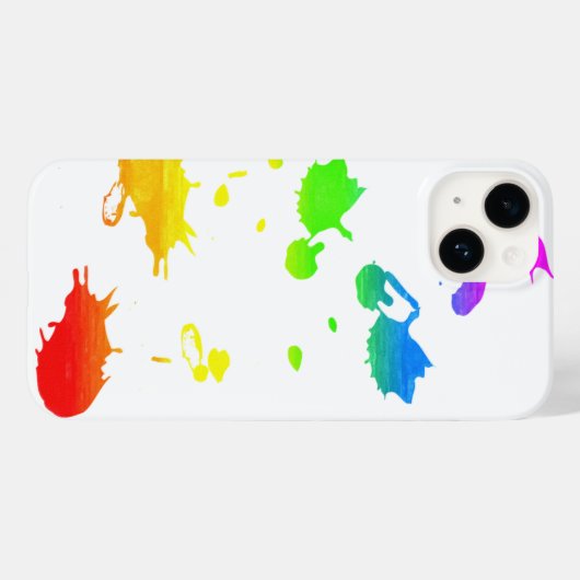 Coques Case-Mate iPhone Peinture arc-en-ciel (Verso (horizontal))