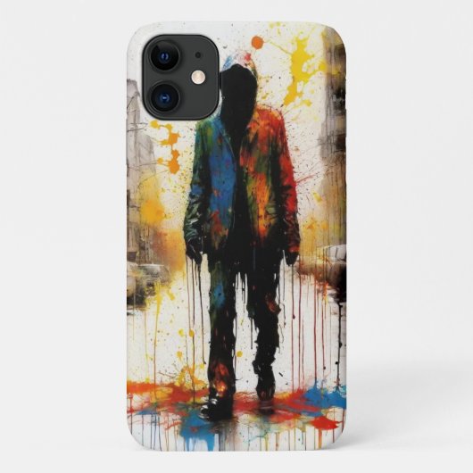 Coques Case-Mate iPhone Peinture au goutte d'eau urbaine (Dos)