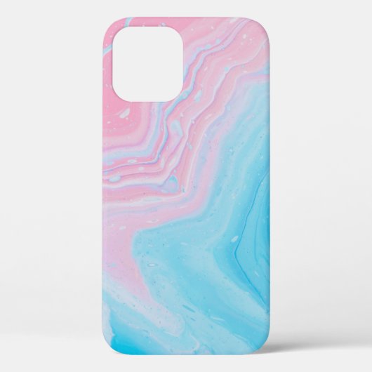 COQUES Case-Mate iPhone PEINTURE BLEU ET ROSE (Verso)
