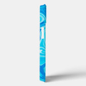 Coques Case-Mate iPhone Peinture Bleue NOM Art Moderne Surfer Océan Eau (Verso / Droite)