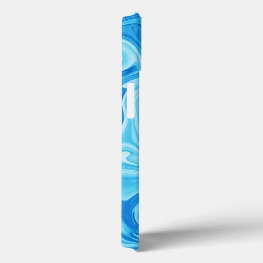 Coques Case-Mate iPhone Peinture Bleue NOM Art Moderne Surfer Océan Eau (Verso / Droite)