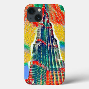 Case-Mate iPhone Case Peinture colorée colorée de Burj Khalifa