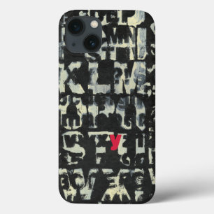 iPhone 13 Coque Peinture d'alphabet par le Normand Wyatt
