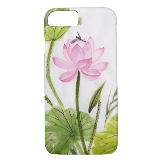 Coques Case-Mate iPhone Peinture d'aquarelle de la fleur de Lotus 2 (Dos)