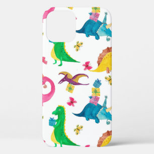 Case-Mate iPhone Case Peinture d'aquarelle motif transparent avec dinosa