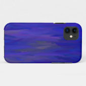 Coques Case-Mate iPhone Peinture d'art Abstrait bleu 4 (Dos (Horizontal))