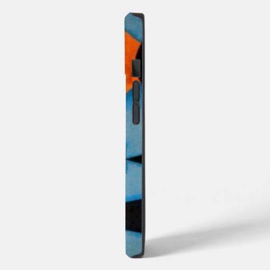 Coques Case-Mate iPhone Peinture d'art bleu orange Abstrait Kandinsky (Verso / Gauche)