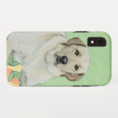 Coques Case-Mate iPhone Peinture de balles de tennis et de retrieur du Lab (Dos (Horizontal))