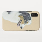 Coques Case-Mate iPhone Peinture de berger australien - Art original de ch (Dos (Horizontal))