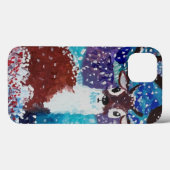 Coques Case-Mate iPhone Peinture de cerfs (Verso (horizontal))