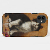 Coques Case-Mate iPhone Peinture de chat mignon (Dos (Horizontal))