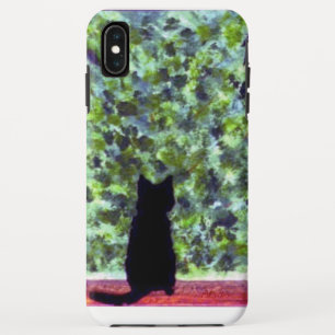 Coque Case-Mate Pour iPhone Peinture de chat noir Cute Kitty