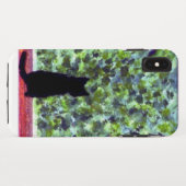 Coques Case-Mate iPhone Peinture de chat noir Cute Kitty (Dos (Horizontal))