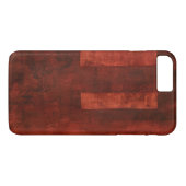 Coques Case-Mate iPhone Peinture de Crimson profonde avec formes géométriq (Dos (Horizontal))