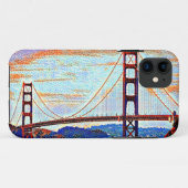Coques Case-Mate iPhone Peinture de Golden Gate Bridge (Dos (Horizontal))