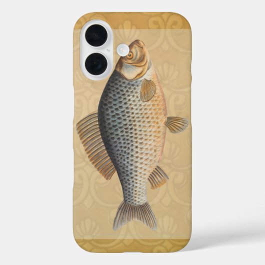 Coques Case-Mate iPhone peinture de pêche de carpe dessin d'eau douce (Verso)
