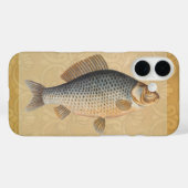 Coques Case-Mate iPhone peinture de pêche de carpe dessin d'eau douce (Verso (horizontal))