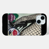 Coques Case-Mate iPhone Peinture de 'poissons de fête' sur une (Verso (horizontal))