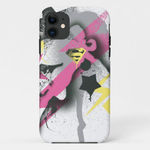 Coque iPhone 11 Peinture de pulvérisation Supergirl